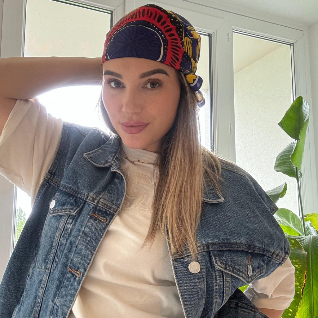 Carré de soie SILK R 60 imprimé wax