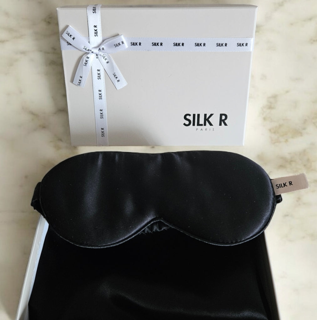 Set de taie d'oreiller en Soie 51x76 cm avec masque de sommeil – Luxe et Confort