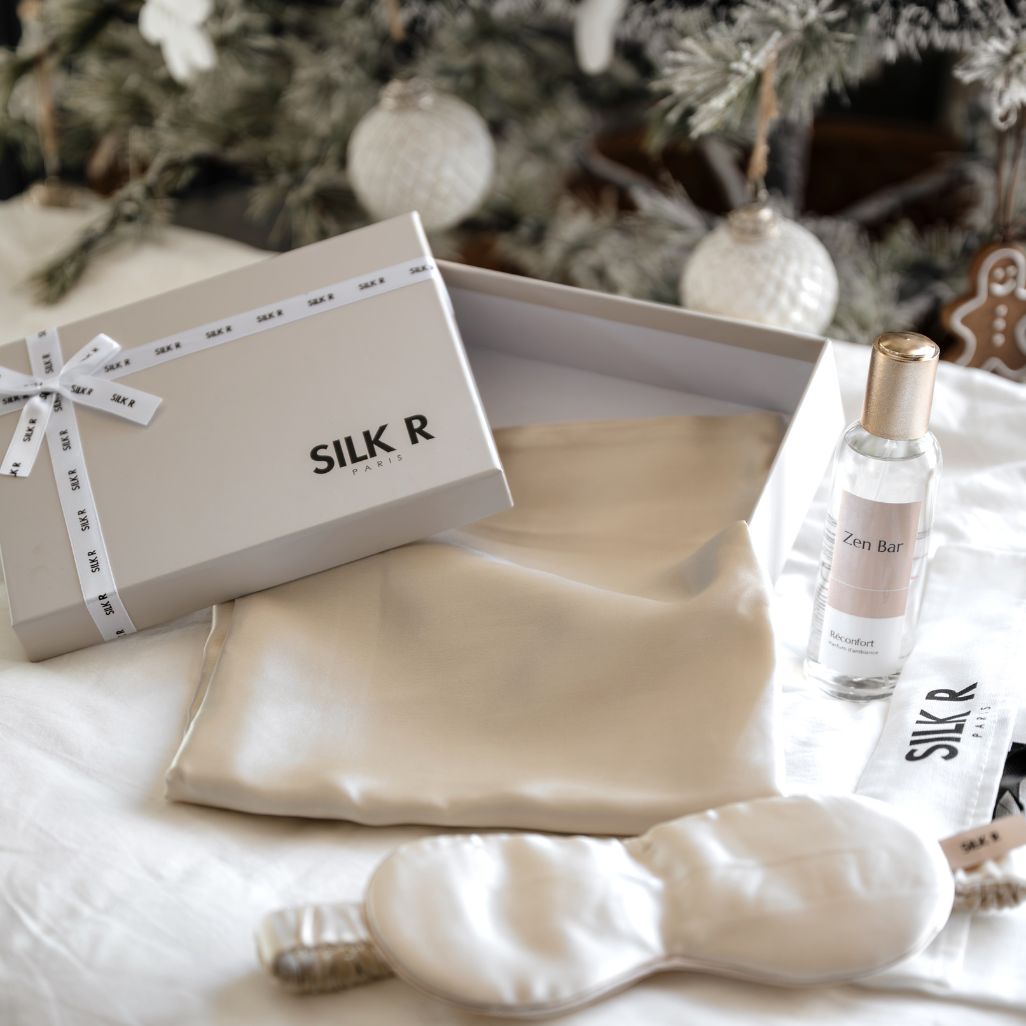 Coffret Bien-Être Soyeux – Duo Taies + Masque + Brume Zen Bar