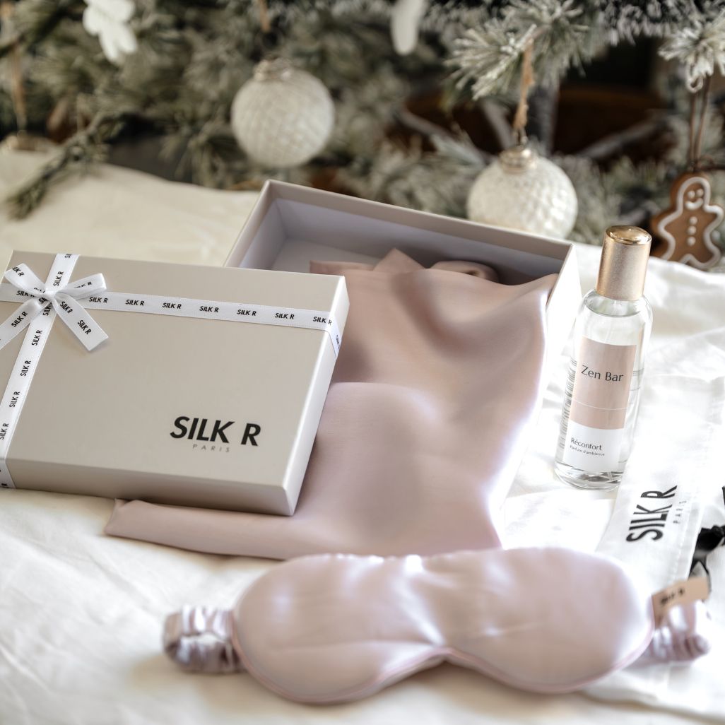 Coffret Bien-Être Soyeux – Duo Taies + Masque + Brume Zen Bar