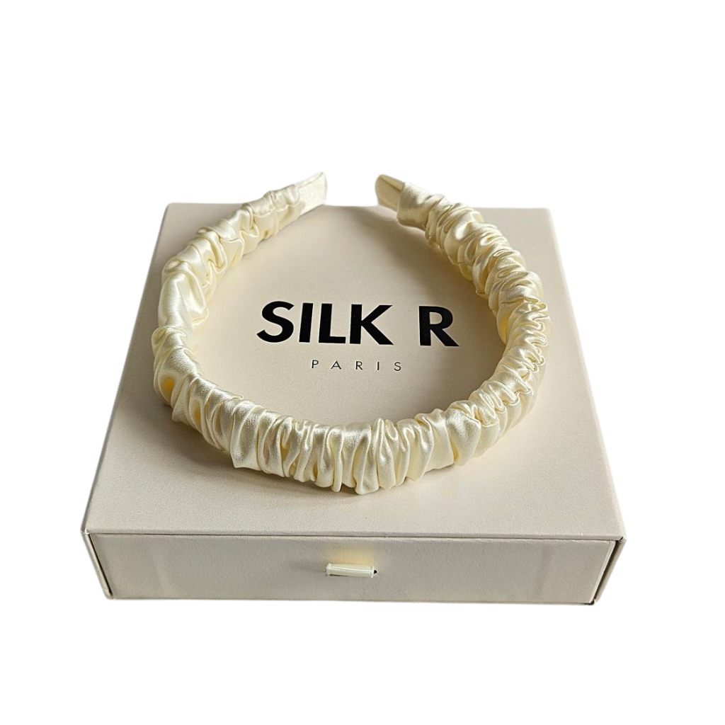 Serre-tête en soie – Taille médium – SILK R