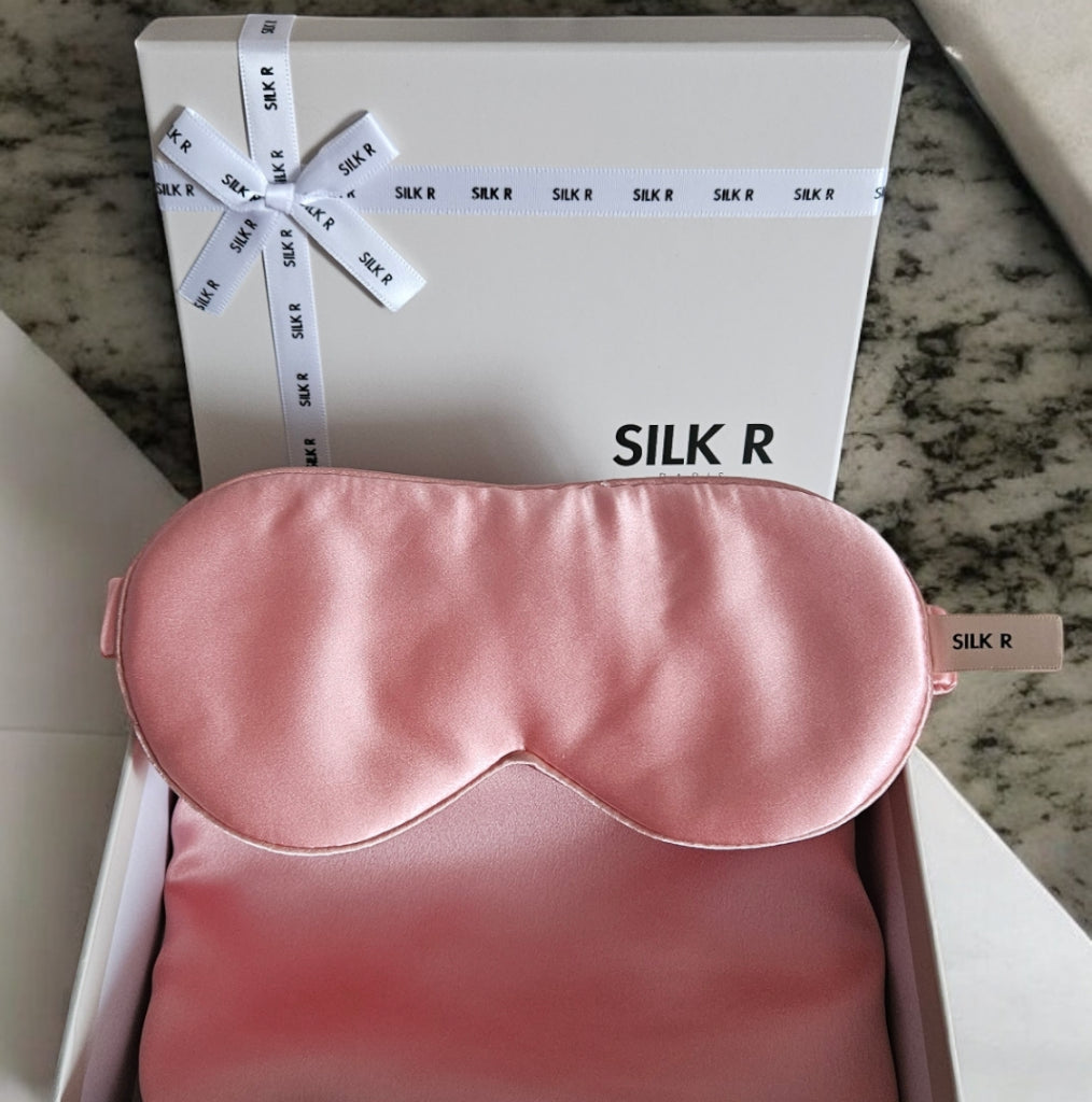 Silk Pillowcase Set 65x65 cm with Sleep Mask